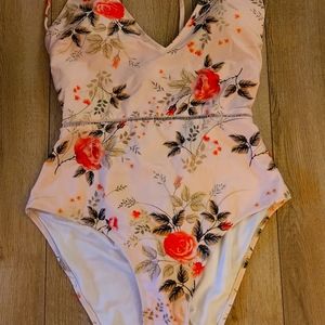 Cupshe Floral Print One-Piece Swimsuit